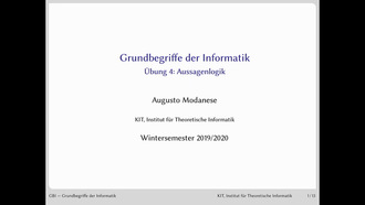 06: Grundbegriffe der Informatik, Übung und Vorlesung, WS 2019/20, 06.11.2019