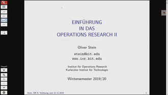 06: Einführung in das Operations Research II, Vorlesung, WS 2019/20, 21.11.2019