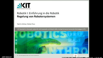 09: Robotik I - Einführung in die Robotik, Vorlesung, WS 2019/20, 21.11.2019