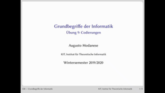 11: Grundbegriffe der Informatik, Übung und Vorlesung, WS 2019/20, 22.11.2019