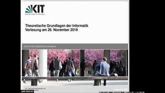 09: Theoretische Grundlagen der Informatik, Vorlesung, WS 2019/20, 26.11.2019