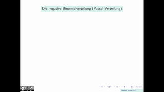 Die negative Binomialverteilung (Pascal-Verteilung)