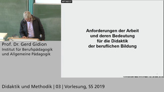 03: Didaktik und Methodik, Vorlesung, SS 2019, 14.05.2019