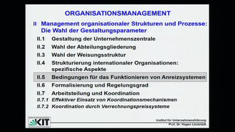 II Management organisationaler Strukturen und Prozesse: Die Wahl der Gestaltungsparameter, II.5 Bedingungen für das Funktionieren von Anreizsystemen