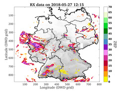 Video supplement: Animated 2D radar reflectivity of  the German Weather Service (DWD) for 27 May 2018