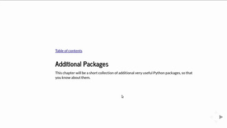 3.7 Additional Packages