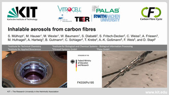 Inhalable aerosols from carbon fibres