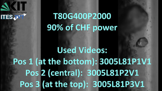 COSMOS-L Forced Convection boiling in a concentric annular gap - T80G400P2000 - 90% of CHF power