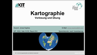 Vorlesung Kartographie am IfGG (Ausschnitt)