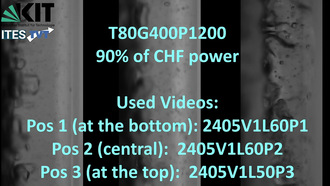 COSMOS-L Forced Convection boiling in a concentric annular gap - T80G400P1200 - 90% of CHF power