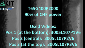 COSMOS-L: Forced convection boiling in a concentric annular gap - T65G400P2000 - 90% of CHF power