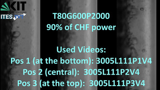 COSMOS-L: Forced convection boiling in a concentric annular gap - T80G600P2000 - 90% of CHF power