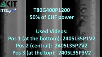 COSMOS-L: Forced convection boiling in a concentric annular gap - T80G400P1200 - 50% of CHF power