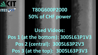 COSMOS-L: Forced convection boiling in a concentric annular gap - T80G600P2000 - 50% of CHF power