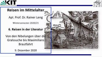06. Reisen in der Literatur des Mittelalters. Vorlesung. WiSe 2021/21 - 09.12.2020
