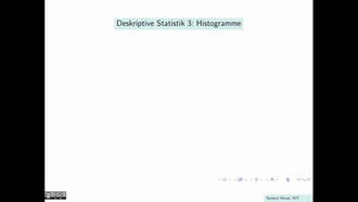 Deskriptive Statistik 3: Histogramme