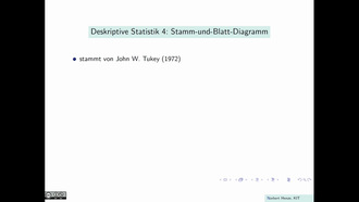 Deskriptive Statistik 4: Stamm- und Blatt-Diagramm