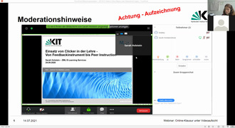 Webinar: Neues zu schriftlichen elektronischen Fern-Prüfungen am KIT+Online-Klausur unter Videoaufsicht