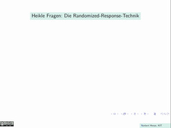 Heikle Fragen: Die Randomized-Response-Technik