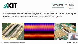 Application of KALYPSO as a Diagnostic Tool for Beam and Spectral Analysis