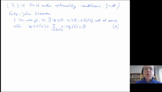 Nonlinear Optimization II, Section 3.2.04 (First order optimality conditions without equality constraints), part 2