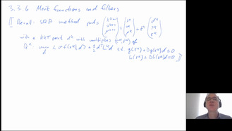 Nonlinear Optimization II, Section 3.3.6 (Merit functions and filters), part 1