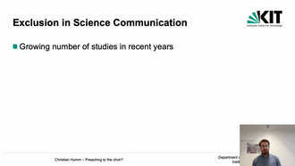 Preaching to the choir? Science communication and the audiences not reached