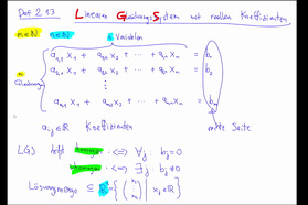 Lineare Algebra 1 - Teil 10
