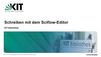 Schreiben mit dem Sciflow-Editor