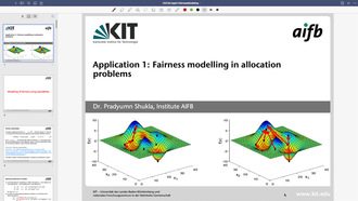 10: Application 1: Fairness Modelling in Allocation Problems, Vorlesung, WS 2020/21, 07.01.2021