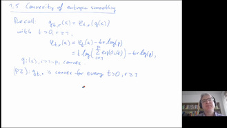 Convex Analysis, Section 1.5 (Convexity of entropic smoothing)