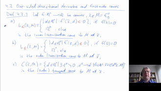 Convex Analysis, Section 4.2 (One-sided directional derivative and first order cones)