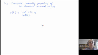 Parametric Optimization, Section 3.5 (Continuity properties of constrained minimal values), Section 3.6 (Continuity properties of constrained minimal points)