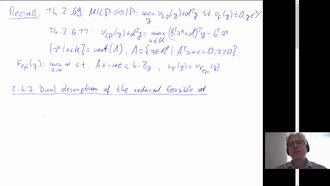 Mixed-Integer Optimization I, Section 2.6.7 (A dual description of the reduced feasible set)