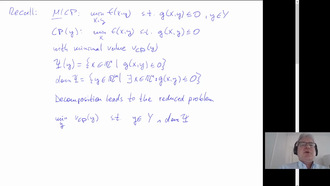Mixed-Integer Optimization II, Section 3.4.3 (A functional description of the reduced feasible set)