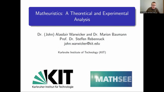 KCDS Virtual Open House - Project 06 Theoretical and Empirical Analysis of Matheuristics