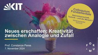 Neues erschaffen: Kreativität zwischen Analogie und Zufall (Prof. Dr. Constanze Peres)