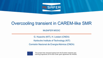 McSAFER MOOC Part 11: Overcooling transient in CAREM-like SMR