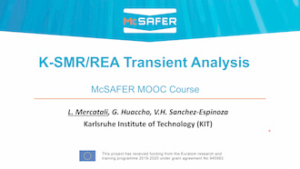 McSAFER MOOC Part 13: K-SMR/REA transient analysis
