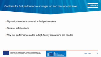 McSAFER MOOC Part 7a: Fuel performance at single rod and reactor core level