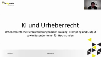 KI und Urheberrecht: Urheberrechtliche Herausforderungen beim Training, Prompting und Output sowie Besonderheiten für Hochschulen