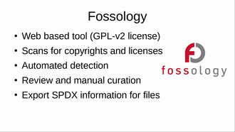 FOSSology demo