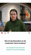 Leadership Talent Academy - Das besondere an der LTA