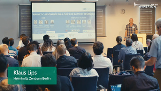 Magnetic Resonance on a Chip for Battery Research