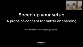 Speed up your setup: A proof-of-concept for better onboarding