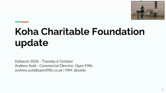 Koha Charitable Foundation update