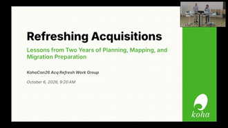 Refreshing Acquisitions: Lessons from Two Years of Planning, Mapping, and Migration Preparation