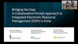 Bridging the Gap: A Collaborative Finnish Approach to Integrated Electronic Resource Management (ERM) in Koha
