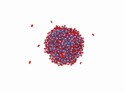 Molecular dynamics simulation of the oxidation of liquid iron nanoparticle