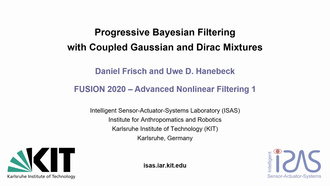 Progressive Bayesian Filtering with Coupled Gaussian and Dirac Mixtures